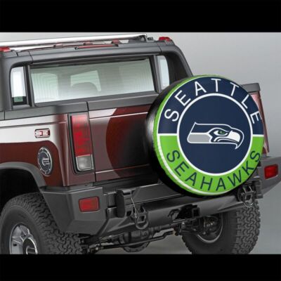 Seattle Seahawks Auto Car Tire Cover Spare Tire Cover 14-17in,fans Gift