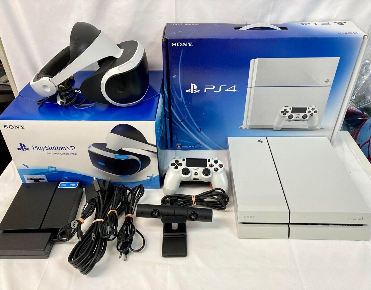 Sony PlayStation PS4 500GB White - PS VR Camera VR Headset Game