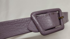Lavender Color Leather Belt Size 26 1950s MCM early 60s MOD Cinch Waist