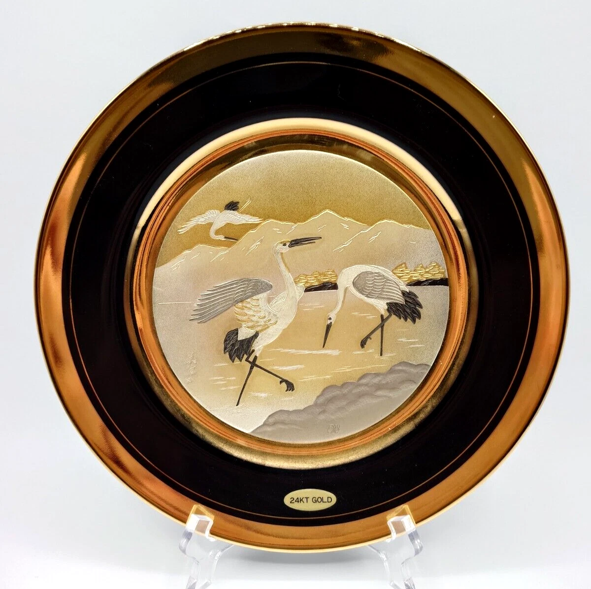 【新品】24K The art of Chokin☆希少▶鬼瓦茶托 5客 年譜付 Art of 乔金在收藏日本碗盘1900-现在| eBay
