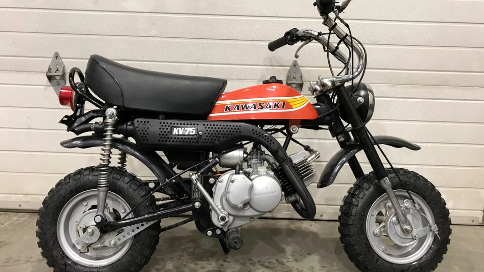 KAWASAKI MT1 KV75 TANQUE DE ACEITE O TUBO DE ESCAPE CALCOMANÍA EMBLEMA 56018-216 Foto 3 de 4