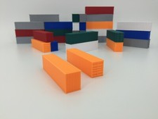 NEW 2 40' Shipping Containers - N Scale 1:160 - ORANGE - ALL COLORS AVAILABLE 