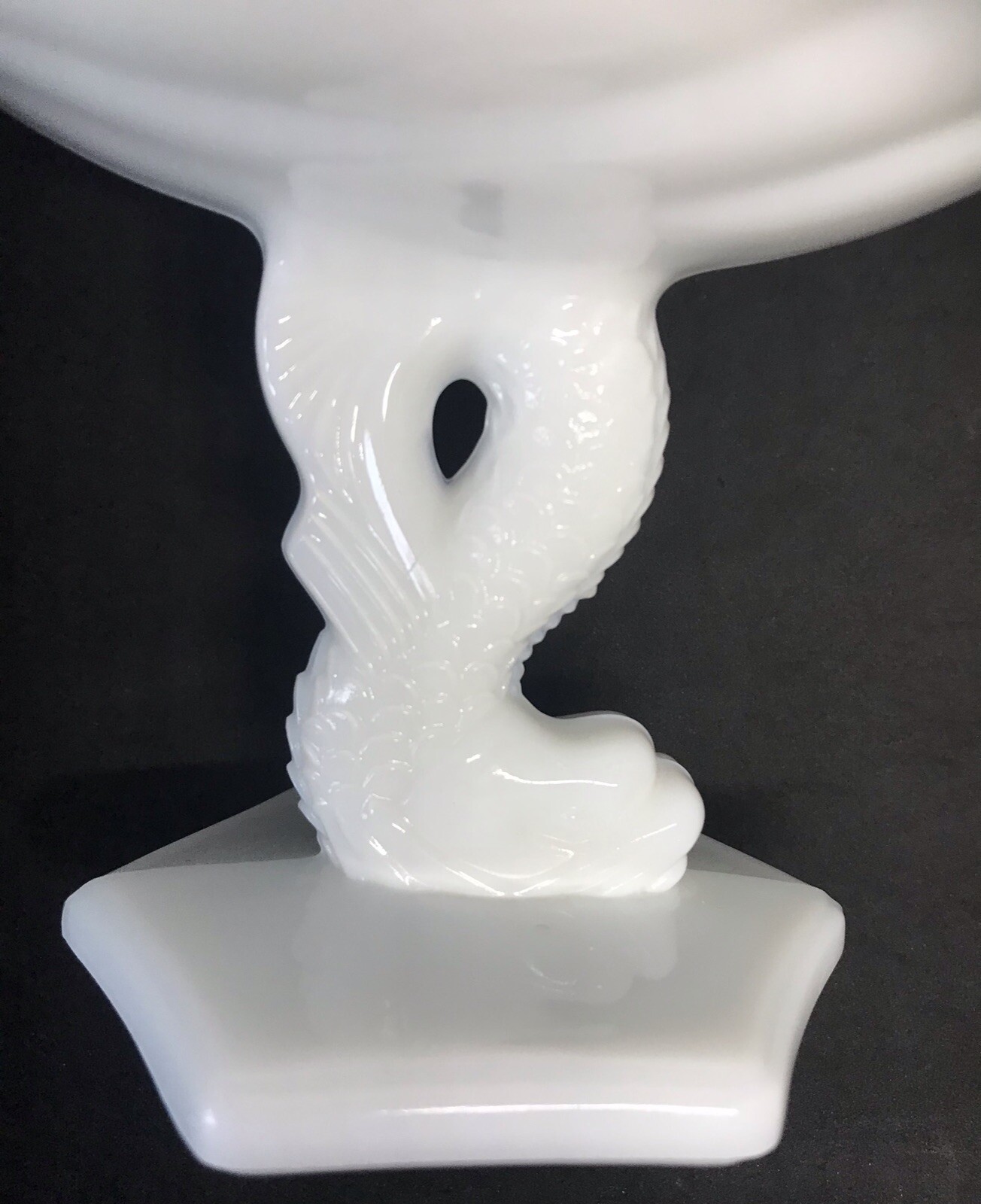 Vintage Westmoreland Dolphin White Milk Glass Open Compote 🌹 eBay