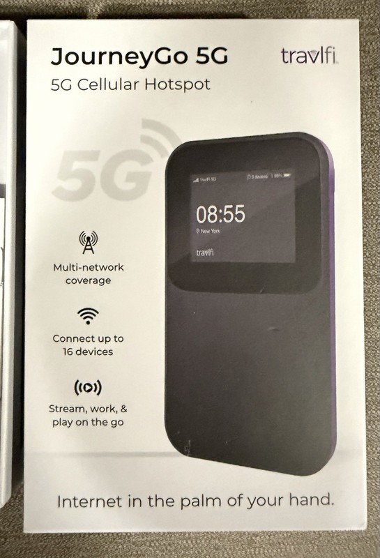 New TravlFi JourneyGo 5G RV Wi-Fi Hotspot | Pay As You Go and No Contracts | RV