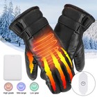 USB Electric Heated Gloves Winter Warm Non-Slip Touch Screen Bike Cycling Gloves