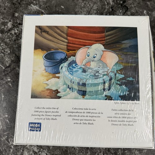 DUMBO Artist Series Disney SPLISH SPLASH by Toby Bluth Jigsaw Puzzle Rare NIB - Picture 2 of 7