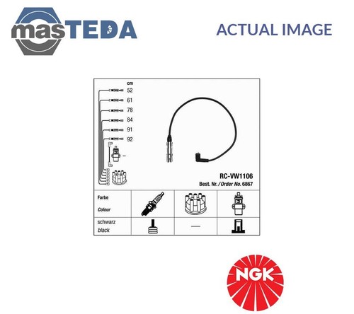 6867 IGNITION CABLE SET LEADS KIT NGK NEW OE REPLACEMENT