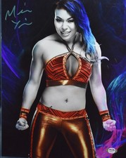 *AMAZING PHOTO* NXT TNA WWE MICHIN MIA YIM SIGNED 11x14 PSA AUTO