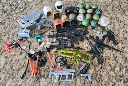 GI Joe Misc Helmet Hat 12” Figure 1/6 Scale 50 Lot+ 90's Accessories Weapons