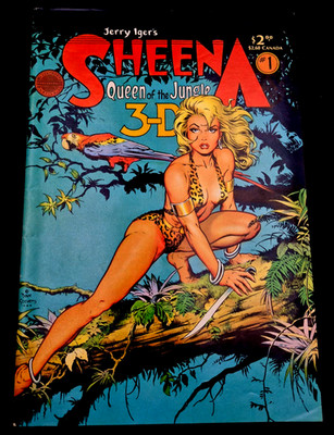 Sheena 3-D Special #1 Blackthorne Publishing 1985 Dave Stevens Cover No Glasses