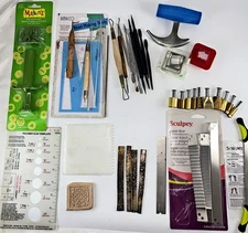 Lot Polymer Clay Tools Cutters Slicers Sculpting Slicers Extruder Bead Template