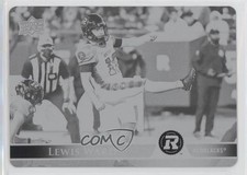2021 Upper Deck CFL Printing Plate Black 1/1 Lewis Ward #14 0a7