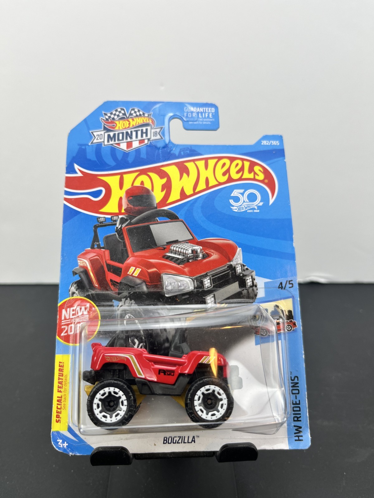 Hot Wheels 2018 Mainline HW Ride-Ons Bogzilla Red #282