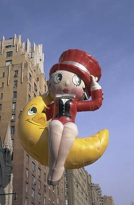 Betty Boop balloon during the 1996 Macy's Thanksgiving Day Parade Old Photo 1