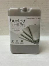 Bentgo Chillers Slim & Reusable Ice Packs BPA-Free For Lunch Box Coolers 4ct