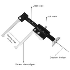 Disc Brake Rotor Thickness Caliper 0-60mm Gage Micrometer Measuring Tool