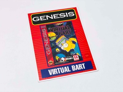 Virtual Bart (Sega Genesis) VIDPro Card [5x7 CARD ONLY] *AUTHENTIC