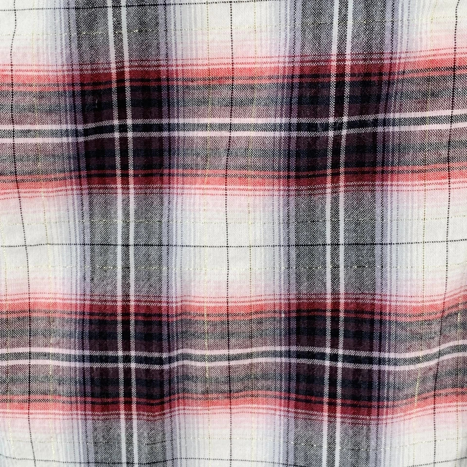 Camisa Manga Larga MARC by MARC JACOBS Talla L Gris Rojo Blanco Mezcla de Algodón a Cuadros Foto 2 de 4