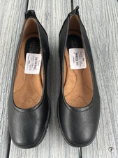 Euro By Soffit Women's Black Leather Loafers Office Casual Size 7.5 M New 