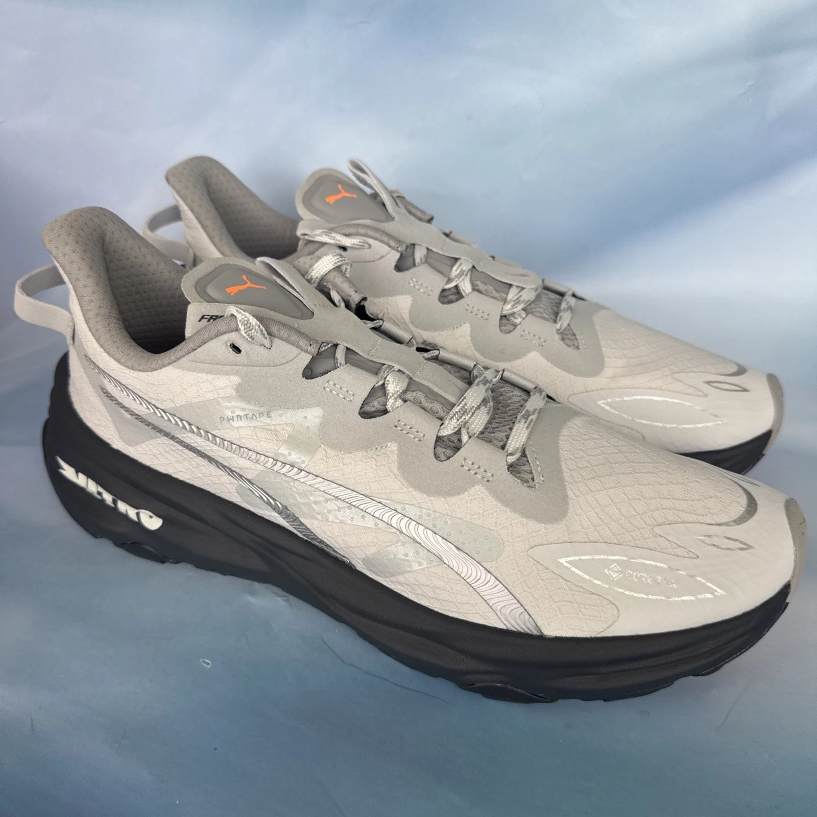 Puma Fast-Trac Nitro 3 GTX Gore-Tex Gray Black Men Trail Running Size 10