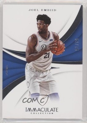 2017-18 Panini Immaculate 52/75 Joel Embiid #3 a9q