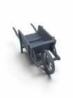 TTRPG Carrello a mano medievale da tavolo miniatura gioco di ruolo Pathfinder