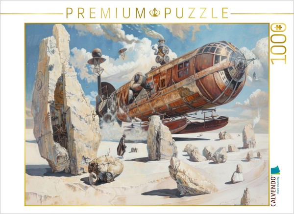 Calvendo Puzzle Steampunk Airships | 1000 Pieces, Finished Size 25.2 × 18.9 In (-image