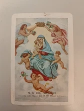 Faenza, Madonna del Paradiso, Holy Card, Tipografia S.A.R. Bologna
