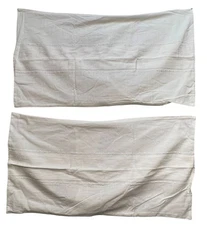 Hearth & Hand With Magnolia lot of 2 King Cream Textured Pillow Shams Bedding