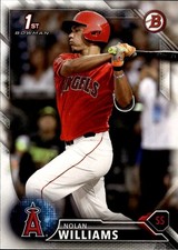 2016 Bowman Draft #BD-113 Nolan Williams Los Angeles Angels