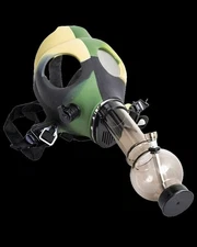 Gas Mask Bong Camo