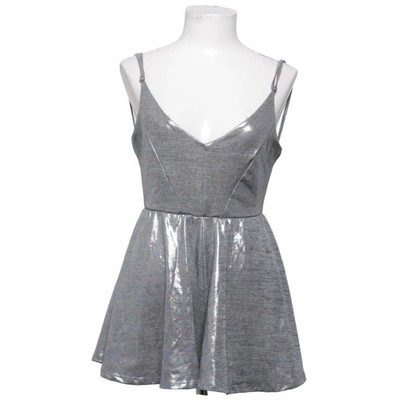 Clockhouse, Jumpsuit, Größe: M, Silber/Mehrfarbig, Elasthan/Polyester #msC