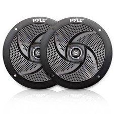 Pair of Pyle 4" 100W Low-Profile Slim Style Waterproof Marine Speakers PLMRS4B