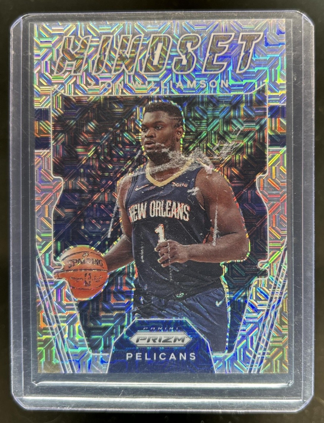 2021-22 Panini Prizm Zion Williamson Mindset Prizm Mojo #/25 Pelicans