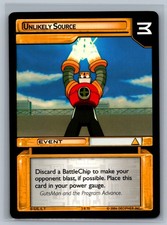 MegaMan NT Warrior TCG Unlikely Source #3 R 70 CCG Mega Man Grave
