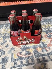 1998 COCA-COLA Christmas Santa Pack '98 6 Full Unopended Bottles VTG