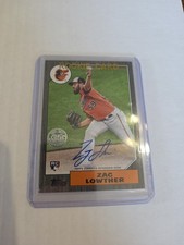 2021 Topps Series 1 Zac Lowther RC Platinum Auto /199 SP Baltimore Orioles 