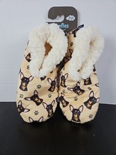 Comfies Chihuahua Dog Slippers One Size Fits Most Sherpa Lined New 1263