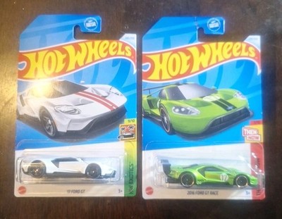 Hotwheels 2016 Ford GT Race & 16 Ford GT,  Lot Of 2 Cars