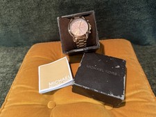 Michael Kors Bradshaw MK5503 Rose Gold Wrist Watch Used- For Parts/Repair