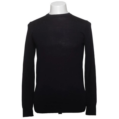 H&M, Strickpullover, Größe: S, Schwarz, Acryl/Wolle, Einfarbig, Feinstrick #DMK