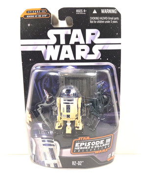 2006 Hasbro Star Wars Episode 3 Heroes & Villains Collection R2-D2 Figure - 4+