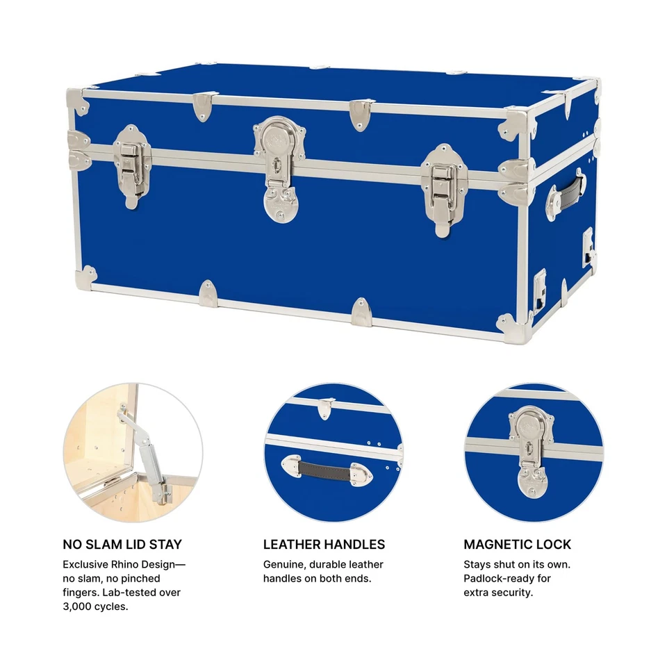 Classic Large Trunk - 32"x18"x14", 1500+ lbs Capacity - Many Colors, Soft-Clo... - Image 4 of 4