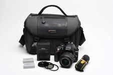 Nikon D3300 DSLR w/18-55mm zoom, 2X Batts, filters, Case, Only 2616 Acts