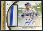 2025 Topps Museum Freddie Freeman Momentous Material Jumbo Patch Auto Gold #/15