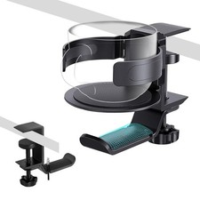 3-in-1 Desk Cup Holder with Headphone Hook, Anti-Overflow Coffee Mug Holder f...