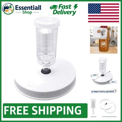 Leak-Proof Gallon Jar Fermentation System with Airlock for Beer, Wine & More