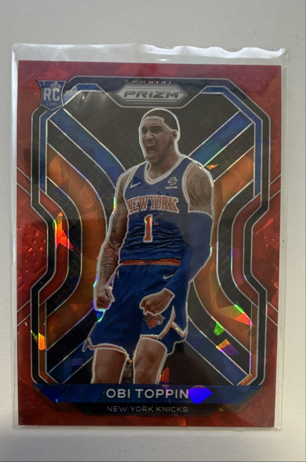 2020-21 Panini Prizm - Obi Toppin #280 Red Ice Prizm (RC)