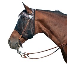 CASHEL Quiet Ride Designer Horse Leopard Horse Fly Mask QRHS-21LP 