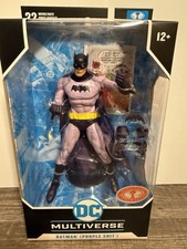 MCFARLANE DC MULTIVERSE PURPLE SUIT BATMAN RED PLATINUM SEALED NIB